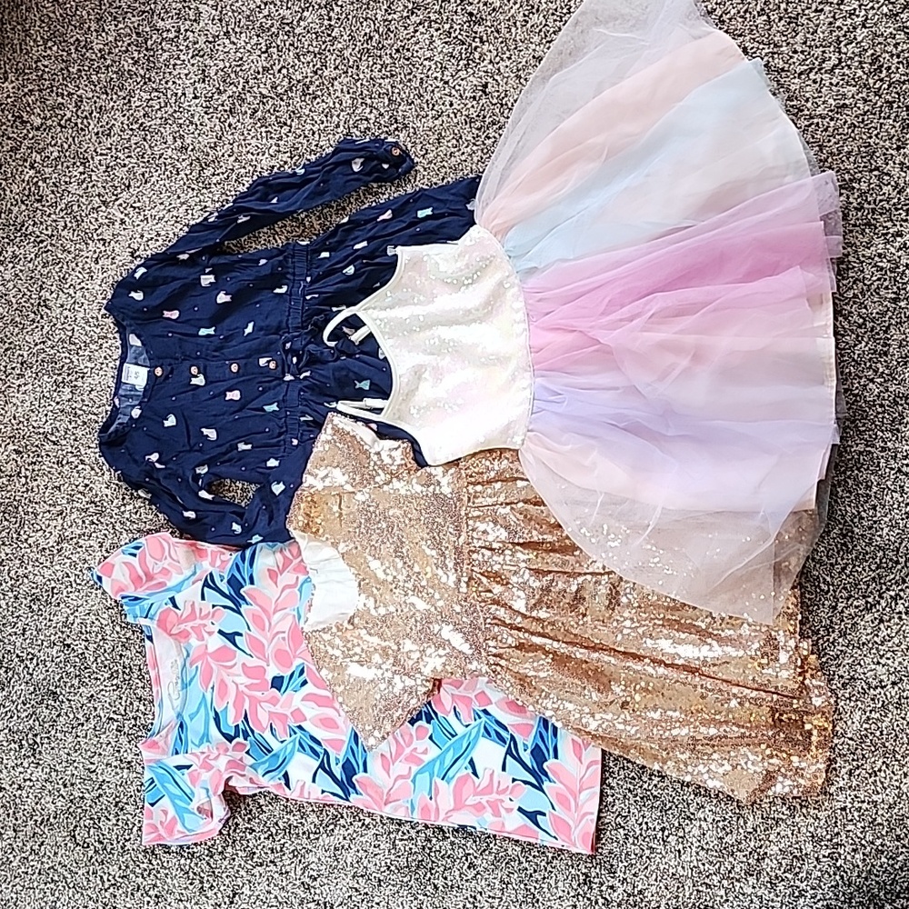Little girls size 4/5 dresses